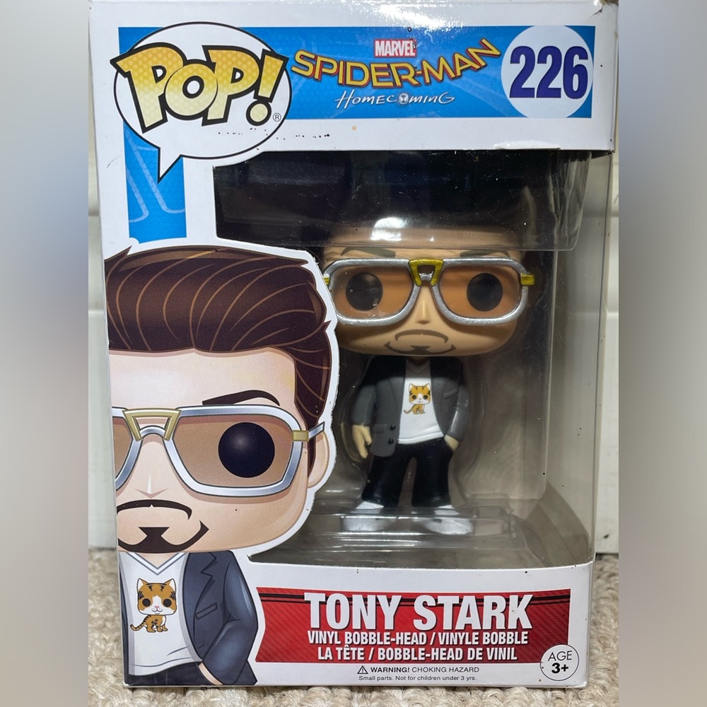 Tony Stark Funko Pop, Spider-Man Homecoming #226